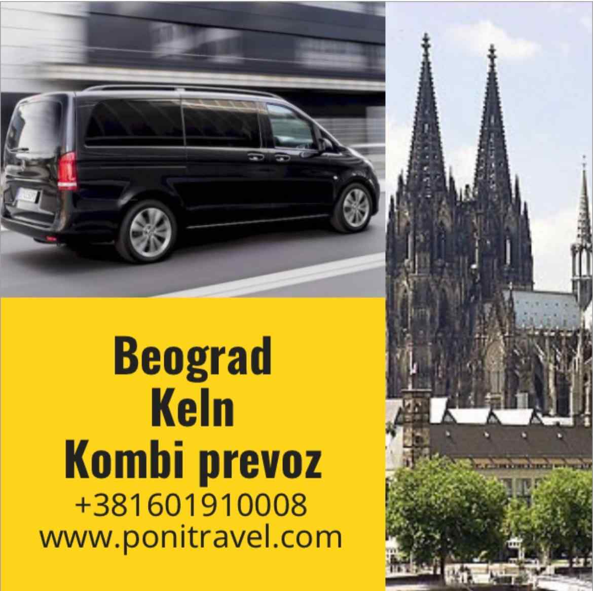 Kombi prevoz - Keln, Nemačka - putujte sa Poni Travel